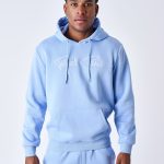 sweat capuche bleu