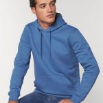 sweat capuche bleu
