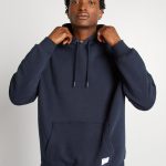 sweat capuche bleu
