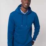 sweat capuche bleu