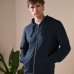 sweat capuche bleu