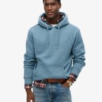 sweat capuche bleu