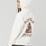 sweat capuche femme blanc