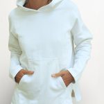 sweat capuche femme blanc