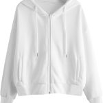 sweat capuche femme blanc