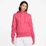 sweat capuche femme rose