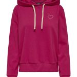 sweat capuche femme rose