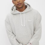 sweat capuche gris homme