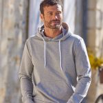 sweat capuche homme gris