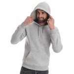 sweat capuche homme gris