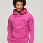 sweat capuche homme rose