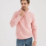 sweat capuche homme rose