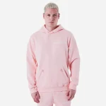 sweat capuche homme rose
