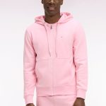 sweat capuche homme rose