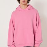 sweat capuche homme rose