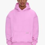 sweat capuche homme rose