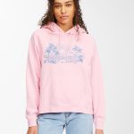 sweat capuche rose femme