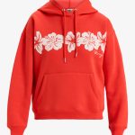 sweat capuche rouge femme