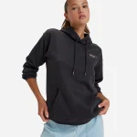 sweat femme noir capuche