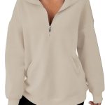 sweat femme zippé sans capuche