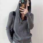 sweat gilet capuche femme