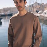 sweat homme marron