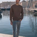 sweat homme marron