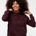 sweat long à capuche femme