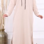 sweat long capuche femme
