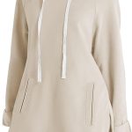 sweat long capuche femme