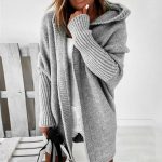 sweat long capuche femme