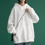 sweat long capuche femme
