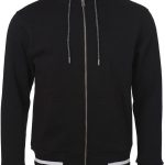 sweat noir a capuche homme