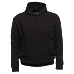 sweat noir a capuche homme