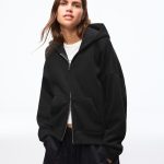 sweat zippé oversize