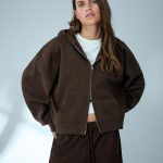 sweat zippé oversize