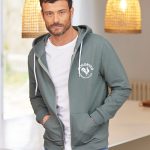 sweatshirt zippé homme