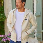 sweatshirt zippé homme